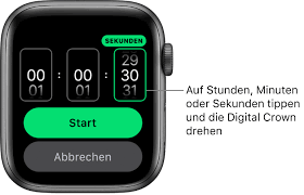 The app lets you focus on what matters to you during a workout by removing all distractions like buttons and controls. Stellen Des Timers Auf Der Apple Watch Apple Support