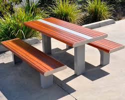 This diy picnic table is for a traditional picnic table. Contemporary Picnic Table Pt06 Urban Fountains And Furniture Wooden Metal Metal Base