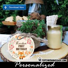 Well you're in luck, because here they come. Woodland Themed Party Favor Tags Personalized Toppers Cupcakemakeover