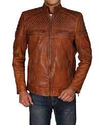 Brown Vintage Cafe Racer Leather Jacket For New Season Cafe Racer Leather Jacket Distressed Leather Jacket Leather Jacket