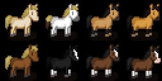 Real Life Horses At Stardew Valley Nexus Mods And Community Animal Crossing Wild World Stardew Valley Fanart Pixel Art