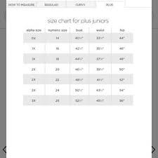 52 Prototypal Jcpenney Plus Size Chart