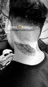 Hugosototattooart Neck Tattoo Small Neck Tattoos Back Of Neck Tattoo Neck Tattoo For Guys