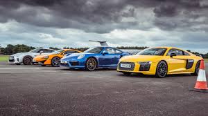 Laferrari vs porsche 918 vs mclaren p1 | top gear. Tg Drag Races Mclaren 570s Vs Porsche 911 Turbo S Vs Audi R8 Vs Nissan Gt R Top Gear