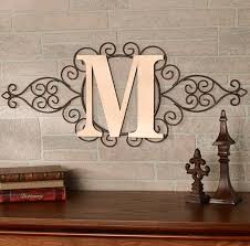 The Letter M Initial Indoor Outdoor Wall Hanging Metal Rustic Scrollwork Decor Initial Decor Letter Wall Decor Initial Wall Decor