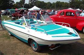 1964 Amc Rambler Clipper Boat Aqua White Amphibious Vehicle Boat Classic Boats
