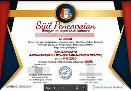 Slip kedatangan / buku log dan/atau; Pdpr Penyediaan Sijil Digital Janaan Secara Automatik Kepada Murid