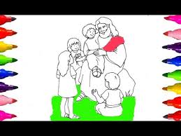 Our father, who art in heaven,hallowed be thy name.thy kingdom come. Jesus Love The Little Children Bible Story Coloring Book For Kids Learning Colours Fun Art Youtube