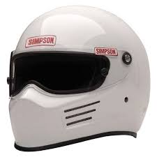 Simpson 6200021 F Bandit Full Face Racing Helmet White M Size