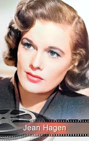 Remembering film and television actress Jean Hagen (August 3, 1923-August  29, 1977), best known for playing Danny Thomas's first wife