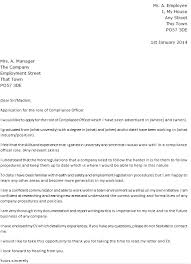Compliance Officer Cover Letter Example Icover Org Uk
