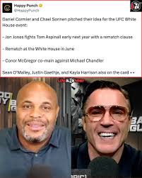 Daniel Cormier & Chael pitch fights for UFC White House 👀🤔