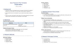 User Research Plan Template Education Success Success Criteria How To Plan