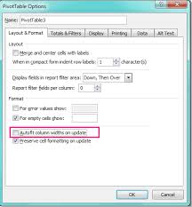 When we create tables in latex, the table column width will be automatically decided based on the content in the table cell. How To Lock Column Width In Pivot Table