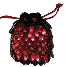 Huge sale on dice bag now on. Amazon Com Dice Bag In Knitted Scale Armor Dark Fire Handmade Products