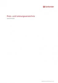 Wie hoch die zinsen ausfallen, ist abhängig von der laufzeit. Preis Und Leistungsverzeichnis Santander Consumer Bank Stand 05 03 2020