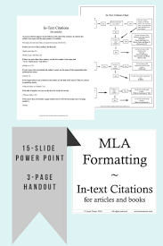 Mla Format In Text Citations Flow Chart Rules And Power