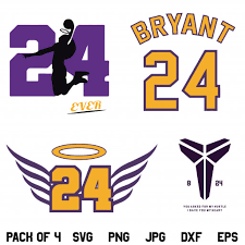 Use these free lakers logo png #61042 for your personal projects or designs. Kobe Bryant Svg Lakers Svg Bryant 24 Svg Png Dxf Cricut Clipart Designking On Artfire