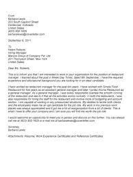 Build my cover letter now Letter Of Recommendation Restaurant Manager Bitem