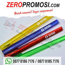 Jual Pulpen Promosi Segitiga Murah Pulpen Tinta Ungu