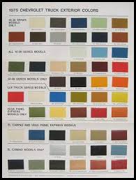 1956 Chevy Paint Chip Chart All Original Colors Car Paint