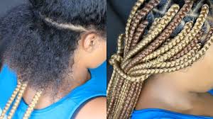 Plus, they're fun to do and always look super chic. How To Tuck Grip Box Braids Like A Pro Hide Your Natural Hair Color Youtube