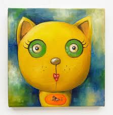 Kitty Portrait Oil Painting Original Art Funny Animals Etsy Animal Art Crazy Cats Original Art