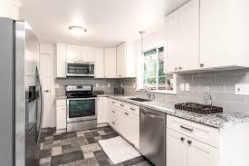 linen white shaker kitchen with white