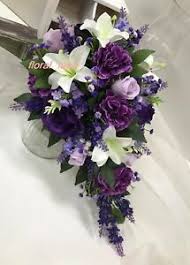 We did not find results for: Wedding Bouquet Silk White Lily Dark Purple Rose White Fake Flowers Teardrop Set Ebay