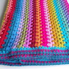 Granny Stripe Is Finished Crafternoon Treats Crochet Blanket Pattern Easy Easy Crochet Blanket Granny Square Crochet Pattern