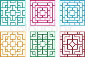 Über 7 millionen englischsprachige bücher. Chinese Ornament For Window And Floor Stock Vector Colourbox
