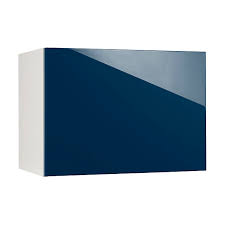 Meuble De Cuisine Gossip Bleu Facade 1 Porte Glissante Sur Hotte Caisson Haut L 60 Cm Castorama