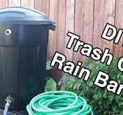 DIY Trash Can Rain Barrel