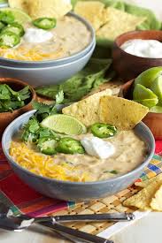 Consider topping chili with greek yogurt instead of sour cream to reduce calorie and fat content. Creamy White Chicken Chili Recipe The Suburban Soapbox