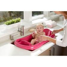 Fill bath to required depth. Amazon Com The First Years Sure Comfort Deluxe Newborn To Toddler Tub Pink Baby