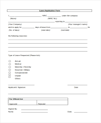 If you are looking for leave application form sample you have come to the right place. Free 11 Sample Leave Application Forms In Pdf Ms Word Excel