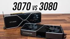 RTX 3070 vs 3080 GPU Comparison - $200 More For 3080? - YouTube