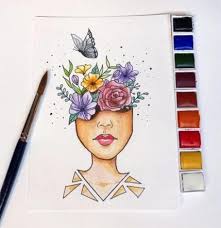 33 Best Ideas Self Love Art Flowers Book Art Projects Love Art Body Art Painting Woman