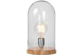 Lampe A Poser Socle En Bambou Cloche En Verre D17xh30 Kupfer Lampe A Poser Pas Cher Cloche En Verre Lampe A Poser Lumieres Ampoule