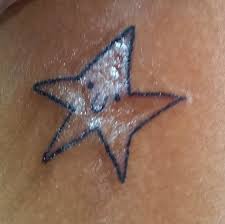 We can almost see everyone having stars tattooed on their a blue and black nautical star tattoo with stardusts that looks like it's shining and shimmering. This Tattoo Artist Is Terrible At Drawing But Clients Can T Stop Pouring In Page 2 Of 4