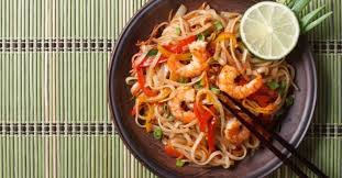Nouilles Aux Crevettes Recettes Wok Nouilles Recette Asiatique