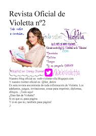 Violetta's diary a5 le journal intime de violetta journal el cuarto de violetta diario de rodaje disney lapudyky 4.5 out of 5 stars (81) ca$ 230.79 free delivery add to favourites small violetta polish lead crystal vase. Calameo Revista Oficial De Violetta NÂº2