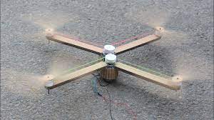 How To Make A Drone Rubber Band Drone Cardboard Drone Youtube