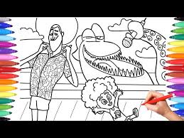 Browse the vast option of free coloring book for youngsters to locate educational, cartoons, nature, animals, scriptures coloring pages, as well as many more. Hotel Transylvania 3 Coloring Pages For Kids How To Draw Hotel Transylvania Kraken Ø¯ÛŒØ¯Ø¦Ùˆ Dideo