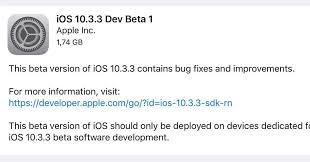 Apple Releases Ios 10 3 3 Beta 1 With Bug Fixes And Improvements Ios Ios1033 Iphone Ipad Iosnewsandmore Update Iosup Ios Update Ios 10 Software Update