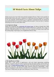 5 best vegetables to grow in the spring. 10 Weird Facts About Tulips