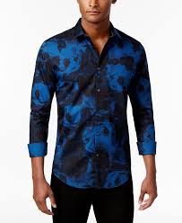 Mens floral button down shirts to choose from. Calvin Klein Men S Floral Print Shirt Reviews Casual Button Down Shirts Men Macy S