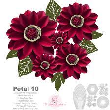 Flowers are one of the most beautiful creations of nature. Pdf Petal 10 Paper Flowers Printable Template Comes With Flat Center Round Hexagonal Base Instant