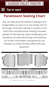 Paramount Theatre Seating Charts
