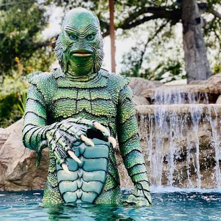 So this is what happen when you throw your full size fiberglass Creature  from the Black Lagoon into the swimming pool...IT comes to life and tries  to drown you! #universalmonsters #stayingbusy #quarantinelife #